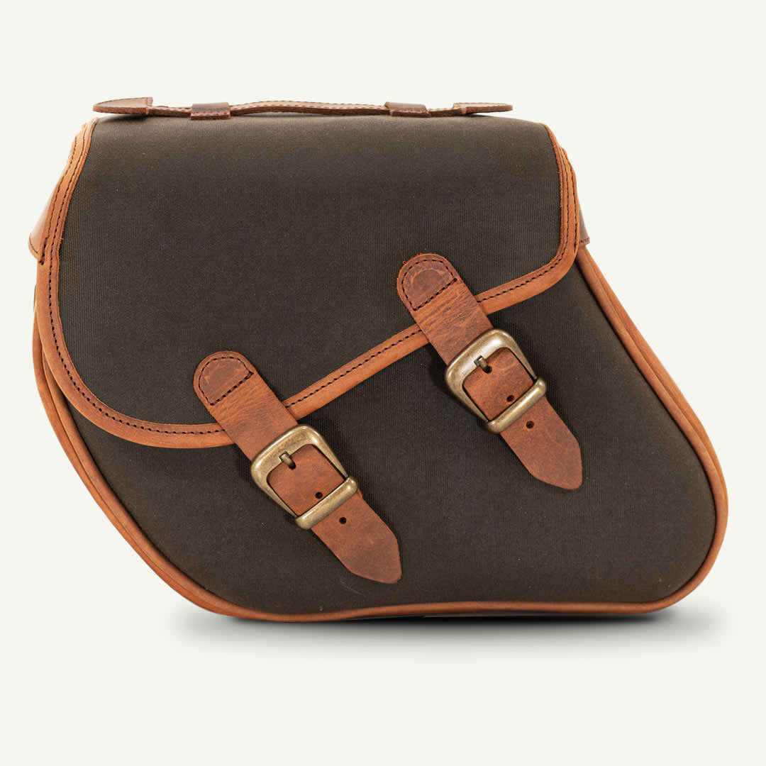 Valise moto indian scout kaki.