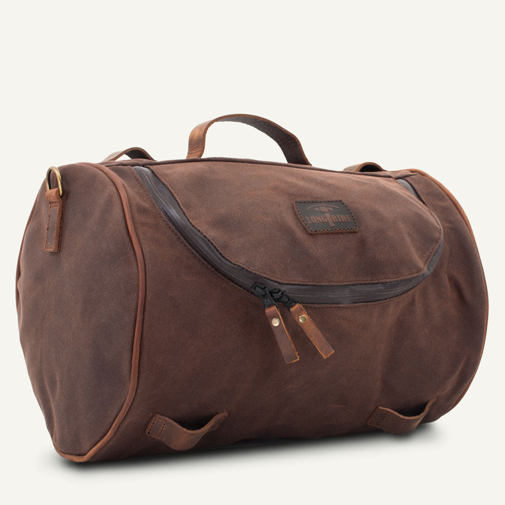 Belle sacoche de selle moto.