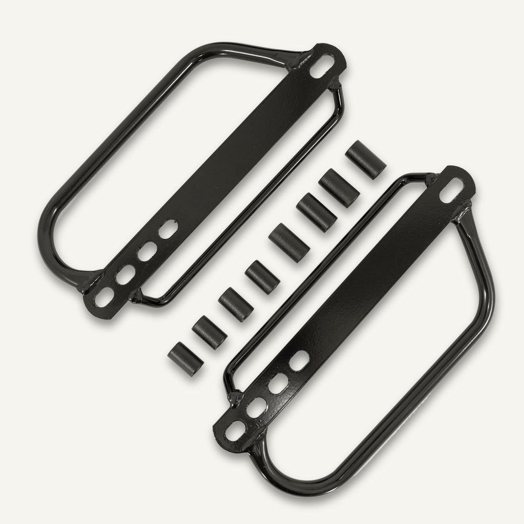 Support valise moto universel.