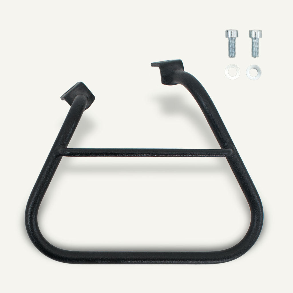 Support metal pour sacoche Ducati moto scrambler.
