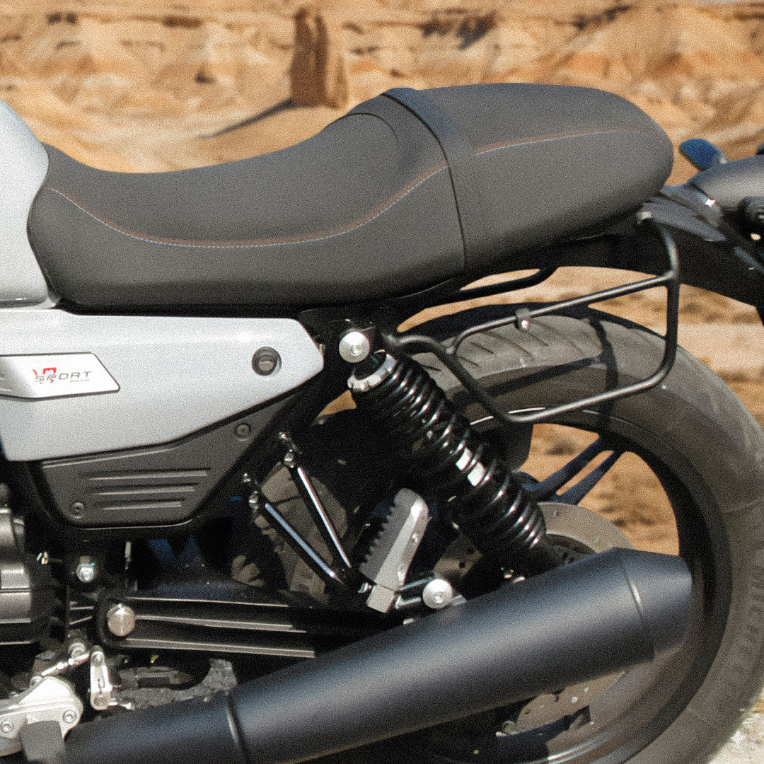 Support sacoches pour Moto Guzzi V7 Stone.