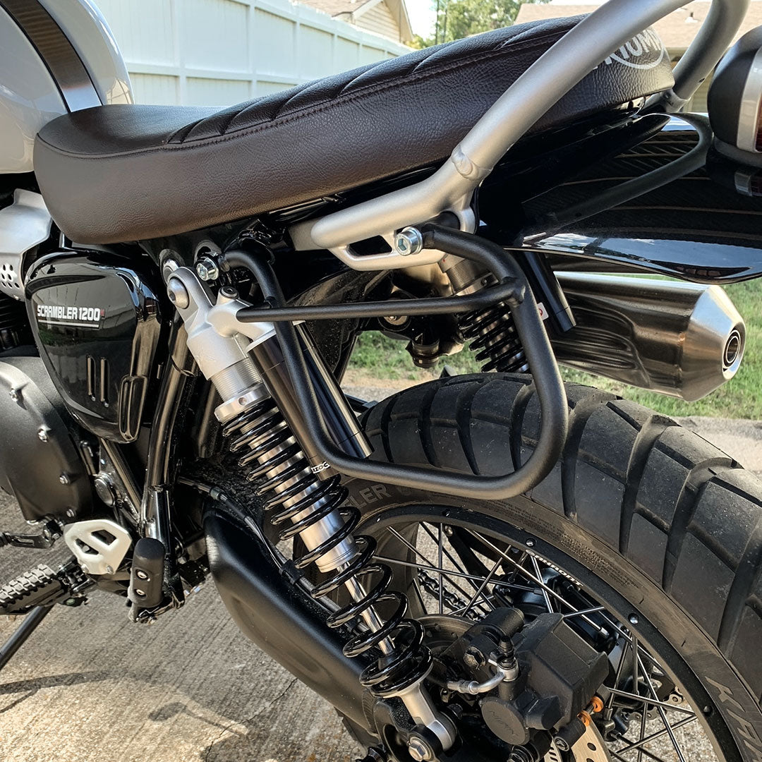 Saddlebag holder for Scrambler 1200 X