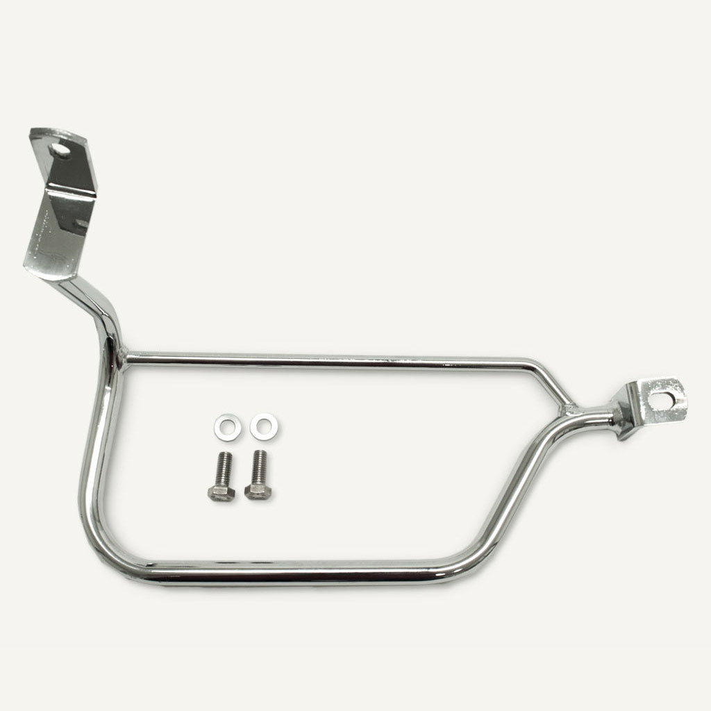 support métal pour sacoche latérale Triumph Bonneville.